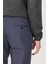 Erkek Lacivert Slim Fit Dar Kesim Beli Bağlamalı Esnek Pantolon 6