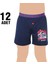 0253 Elestan Baskılı Erkek Çocuk Boxer 12'li 1