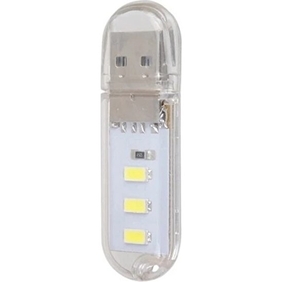 Hubstein Hubsten Taşınabilir Mini USB LED Lamba 3 LED Smd 5730 Kamp Stick Ledi