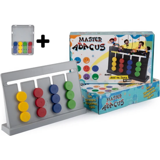 Games Master Abacus Rubik Abaküs  Zeka Oyunu-Çocuklar Için Eğitici Oyun,hafiza ve Zihin Geliştirici Oyun