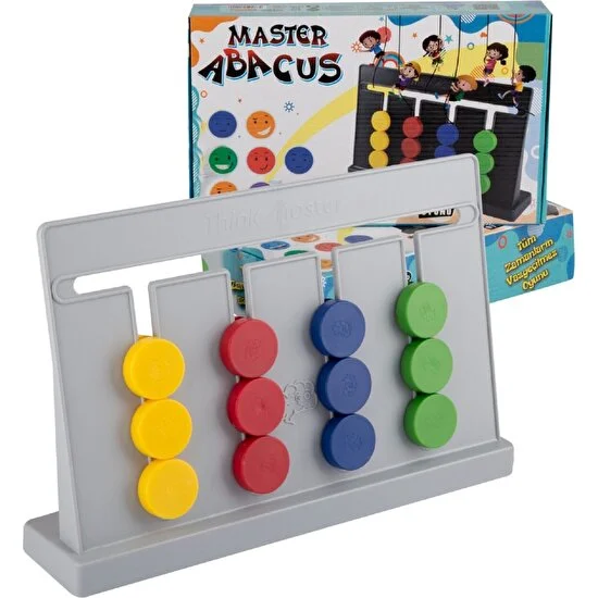 Games Çocuklar Için Eğitici Oyun,hafiza ve Zihin Geliştirici Oyunu-Master Abacus Rubik Abaküs Zeka Oyunu