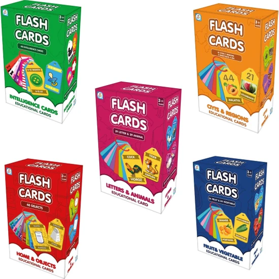 Laço Kids Dev 5 I 1 Arada Okul Öncesi Eğitim Seti - Flash Kartlar 346 Içerik