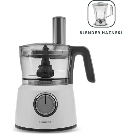 Homend Functionall 2846H Blender Hazneli Mutfak Robotu Krem