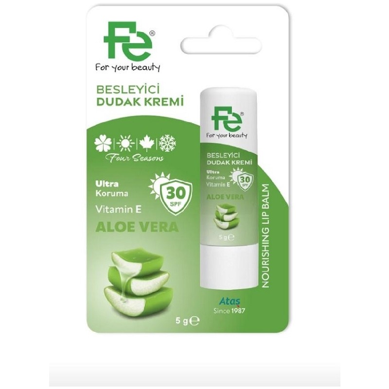 Fe Besleyici Dudak Kremi Aloe Vera