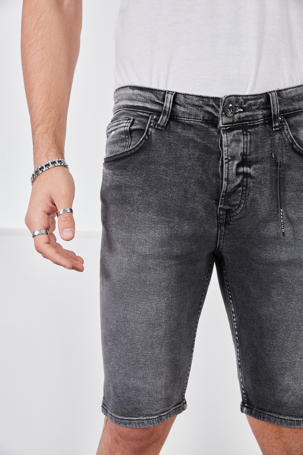Frankness Jeans Erkek Kot Şort görsel 7