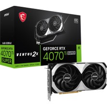 MSI VGA GEFORCE RTX 4070 TI SUPER 16G VENTUS 2X OC RTX4070TIS 16GB GDDR6X 256B DX12 PCIE 4.0 X16 (3XDP 1XHDMI)