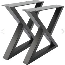 İzelbox Metal Bank-Sehpa-Orta Sehpa Ayağı 2 Adet Ayak 30X42 cm Mobilya Ayağı İZB15