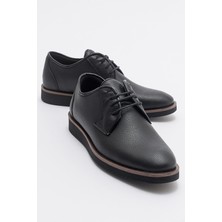 Ccway Erkek Bağlı  Ayakkabı Siyah Royal