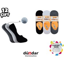 Dündar Dikişsiz Yıkamalı Kokulu Bayan Likralı Modal Babet Çorap 12'li