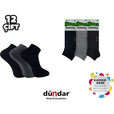 Dündar Dikişsiz Yıkamalı Kokulu Erkek Likralı Bambu Patik 12'li