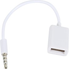 Gui Xulian Silhouette 3.5mm Erkek Aux Ses Fişi Jakı USB 2.0 Dişi Dönüştürücü Kablosu Kablosu Araba Mp3 (Yurt Dışından)