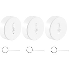 Gui Xulian Silhouette Tuya Smart Zigbee 3.0 Akıllı Sıcaklık ve Nem Sensörü Tuya Smart Life Uygulaması ile Pille Çalışan Güvenlik Alexa(B) (Yurt Dışından)