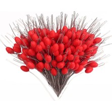 Tlg Shop Kırmızı Zeytin Stili M Stili Ack Fishing Bobber Oval Silindirik Silikon Stoper Space Bean Connector Olta Direnci Balıkçılık Aksesuarları (Yurt Dışından)