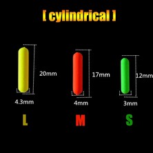 Tlg Shop Silindir M Stili Balık Tutma Yüzer Bobbers Floresan Sürüklenme Topu Köpük Darbe Göstergesi Balık Tutma Şamandırası Yüzdürme Topları Balıkçılık Aksesuarları (Yurt Dışından)