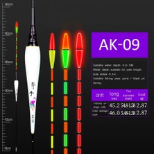 Tlg Shop Ak-09 Stili 2021 Yeni Balık Isırığı Aydınlık Elektronik Bite Şamandıra LED Işıklı Sazan Balık Sopa Bobber Olta Takımı Balıkçılık Şamandıra Aksesuarları (Yurt Dışından)