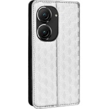 SZY Market Asus Zenfone 9 ile Uyumlu Cüzdan Hakiki Deri Darbeye Dayanıklı Tpu Kılıf Dayanıklı Flip Kitap Katlama Standı (Yurt Dışından)