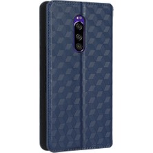 SZY Market Sony Xperia 1 ile Uyumlu Cüzdan Hakiki Deri Darbeye Dayanıklı Tpu Kılıf Dayanıklı Flip Kitap Katlama Standı (Yurt Dışından)