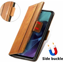 SZY Market Motorola Moto G51 Cüzdan Kılıfı, Kart Tutuculu Pu Deri Flip Kılıf Rfıd Engelleme Kickstand Telefon Kapağı (Yurt Dışından)