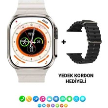 Adeo 8 Ultra Watch  Akıllı Saat T800 Android+Ios 1.99 Inç 45MM Gri Kasa (Yedek Kordon Hedıyeli)
