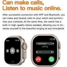 Adeo 8 Ultra Watch  Akıllı Saat T800 Android+Ios 1.99 Inç 45MM Gri Kasa (Yedek Kordon Hedıyeli)