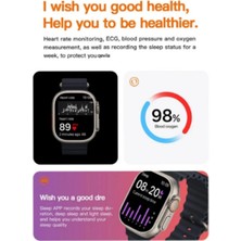 Adeo 8 Ultra Watch  Akıllı Saat T800 Android+Ios 1.99 Inç 45MM Gri Kasa (Yedek Kordon Hedıyeli)