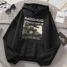 Medinenur Radiohead Dna Breeding Siyah Kapşonlu Sweatshirt