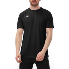 Raru Erkek T-Shirt Velox Siyah Günlük Kullanım için Şık Tasarım ve Nefes Alabilir Kumaş