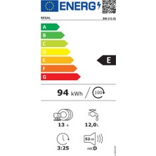 Regal Bm 313 Ig 3 Program E Enerji Sınıfı Bulaşık Makinesi