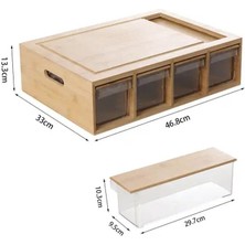 Kotıa Home Bambu-Plastik Organizer