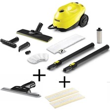 Karcher Sc 3 Easyfix Buharlı Temizlik Makinesi Cam Temizleme Nozülü 2 Adet Tek Kullanımlık Bez