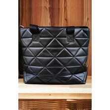 Alpha Club BAG Kapitone Desenli Günlük Kullanım Kol Çantası