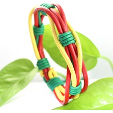 Qiuhong Shop No.21 Boyutu 2 Adetlot Aşıklar Wrap Dokuma Moda El Yapımı Hakiki Deri Bilezikler Erkek Kadın Etnik Kabile Bilekliği Kadın Bilezik Erkek (Yurt Dışından)