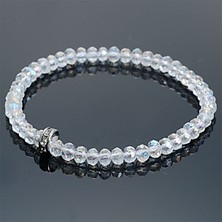 Qiuhong Shop Porselen Kırmızı Şeffaf Miasol Renkli Yeni Geldi Stil Cam Kristal Boncuklu Halat Mesafe Bilezik Femme Kadınlar & Kızlar Için El Yapımı Wrap Bileklik (Yurt Dışından)
