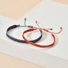 Qiuhong Shop QQSL048 Zmzy Yeni El Yapımı Halat Bilezik Boho Kolombiyalı Wayuu Bilezik Şanslı Tibet Dize Bilezik ve Bilezikler Kadın Erkek Etnik Hediye Için (Yurt Dışından)