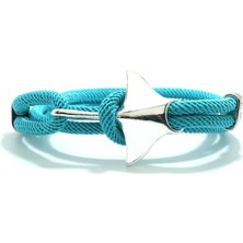 Qiuhong Shop Şarap Gümüş Yaratıcı Manta Bilezik Erkek Kadın 3 Katmanlar Ayarlanabilir Okyanus Hayvan Halat Braslet Aksesuarları Çevre Koruma Pulseras (Yurt Dışından)