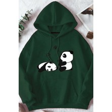 Medinenur Unisex Uykucu Panda Baskılı Sweatshirt
