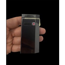 Silvio Monetti Siyah Metal Gazlı Şarjlı Çakmak 109351