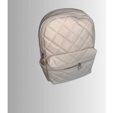 Tuğba Kadın Vizon Peluş The Tote Bag Krem Yazılı Çanta