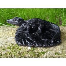 HD Marketim Biblo Timsah Hayvan Heykel Reçine Ev Bahçe Dokorasyon Ofis Masa Üstü Süsü