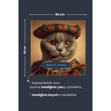 Pi Papers Scottish Fold Kedi Posteri, Scottish Kedi Posteri, Akıllı Kağıt Premium Poster, Yapay Zeka Tasarım