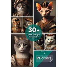 Pi Papers Bengal Kedisi Posteri, Yapışkansız Tutunan Akıllı Kağıt, Premium Baskı Poster (Yapay Zeka Tasarım)