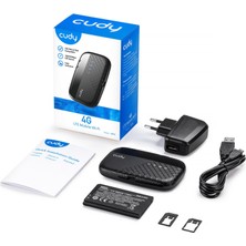 Cudy Mf4 4g Lte 2000MAH/7SAAT 10 Cihaz Destekli Sım Kart Takılabilir Taşınabilir Mobile Wi-Fi Router