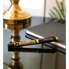 Hediye Vakti Kişiye Özel Altın Kabartmalı Osmanlı Tuğralı Kalem