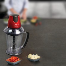 Tefal Masterchop Powelix Maxi 4 Bıçaklı Rondo ve Doğrayıcı - Kırmızı