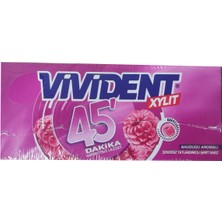 Vivident Xylit 45 Dakika Ahududu Aromalı Cüzdan Sakız 26 G. * 18 Adet