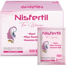 Arnis Pharma Nisfertil Hayıt Tohumu, Miyo Inositol ve Koenzim Q10 İçeren Takviye Edici Gıda 30 Saşe