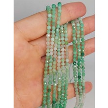 Yaşam Tohumu Zümrüt Taşı Faset Kesim 3mm Dizi (45910)