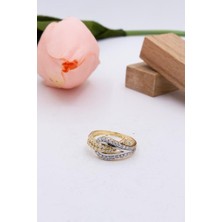 Latif Kuyumcu 14 Ayar Altın Yüzük Taşlı Kadın Yüzük LKYZK1448