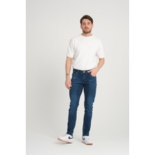 OneZero Erkek Mavi Regular Fit Denim Pantolon