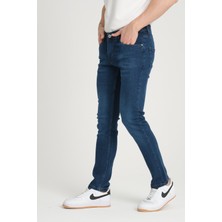 OneZero Erkek Mavi Regular Fit Denim Pantolon